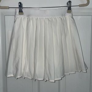 Lululemon White Pleated Tennis Skirt